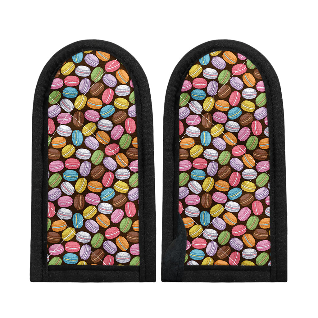 Colorful Macarons Pattern Print Skillet Handle Cover