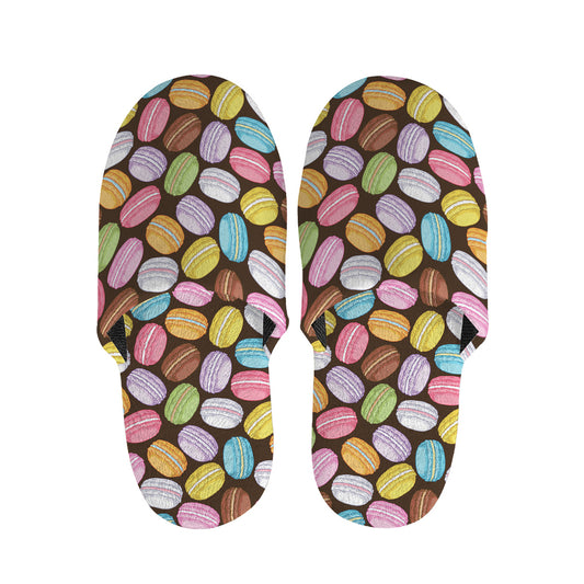 Colorful Macarons Pattern Print Slippers