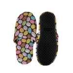 Colorful Macarons Pattern Print Slippers