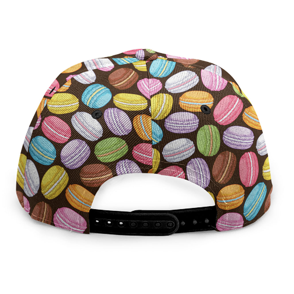 Colorful Macarons Pattern Print Snapback Cap