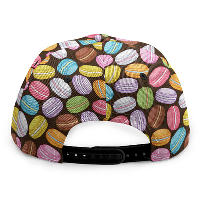 Colorful Macarons Pattern Print Snapback Cap