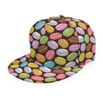 Colorful Macarons Pattern Print Snapback Cap