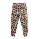 Colorful Macarons Pattern Print Sweatpants
