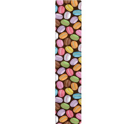 Colorful Macarons Pattern Print Table Runner