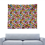 Colorful Macarons Pattern Print Tapestry