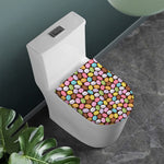 Colorful Macarons Pattern Print Toilet Lid Cover