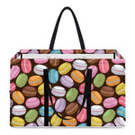Colorful Macarons Pattern Print Utility Tote Bag