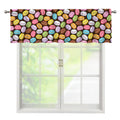 Colorful Macarons Pattern Print Window Valance