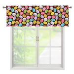 Colorful Macarons Pattern Print Window Valance