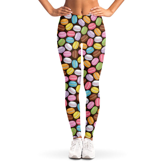 Colorful Macarons Pattern Print Women's Leggings