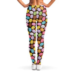 Colorful Macarons Pattern Print Women's Leggings