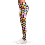 Colorful Macarons Pattern Print Women's Leggings