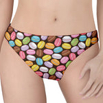 Colorful Macarons Pattern Print Women's Thong