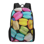 Colorful Macarons Print 17 Inch Backpack