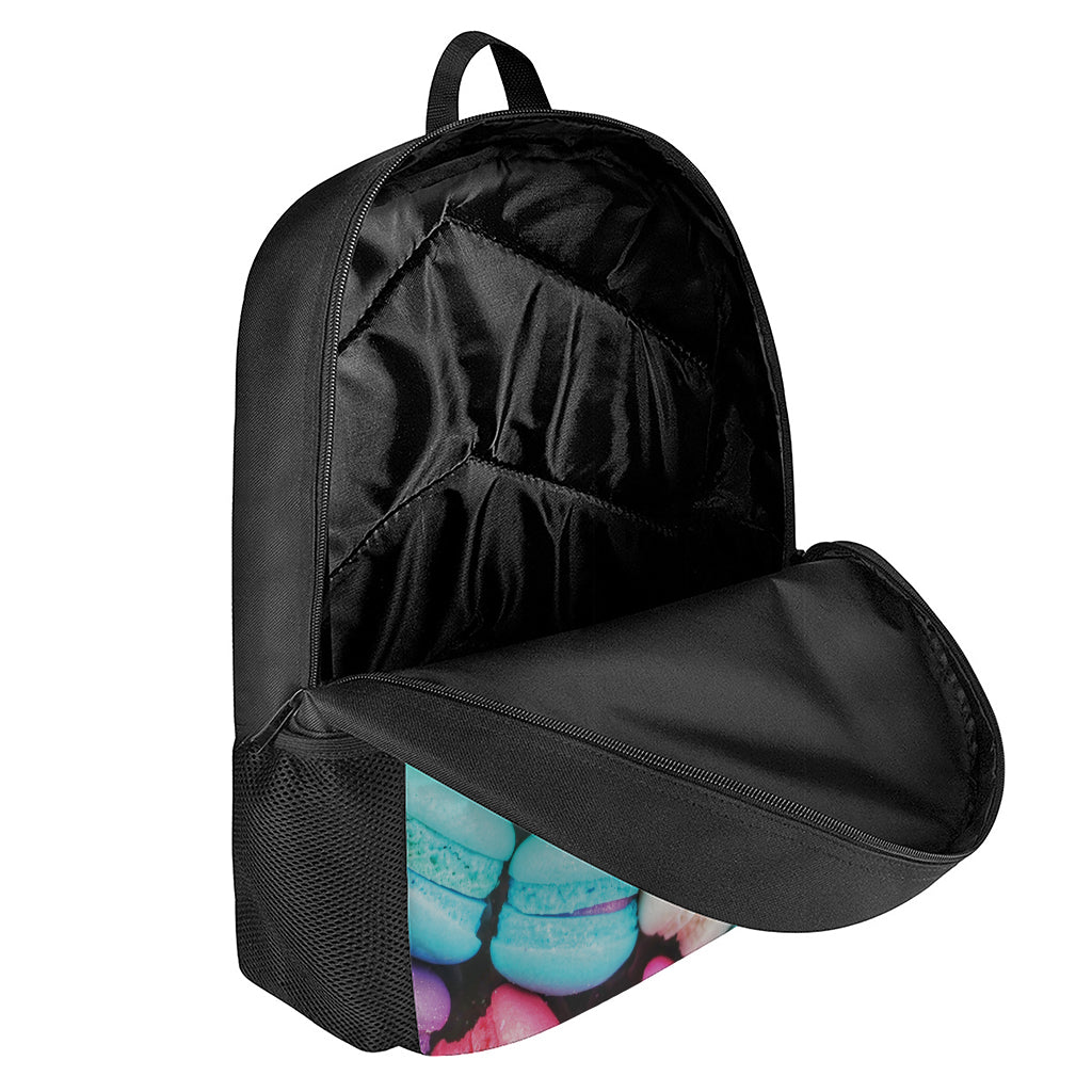 Colorful Macarons Print 17 Inch Backpack