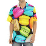 Colorful Macarons Print Aloha Shirt