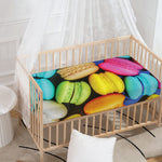 Colorful Macarons Print Baby Crib Sheet
