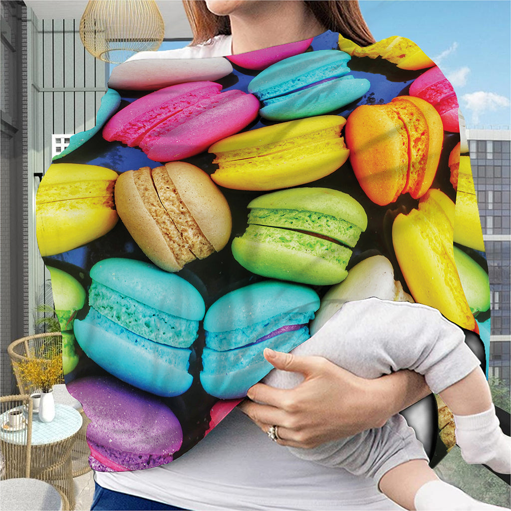 Colorful Macarons Print Baby Seat Cover