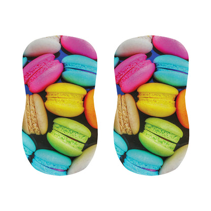 Colorful Macarons Print Bar Stool Covers