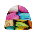 Colorful Macarons Print Beanie