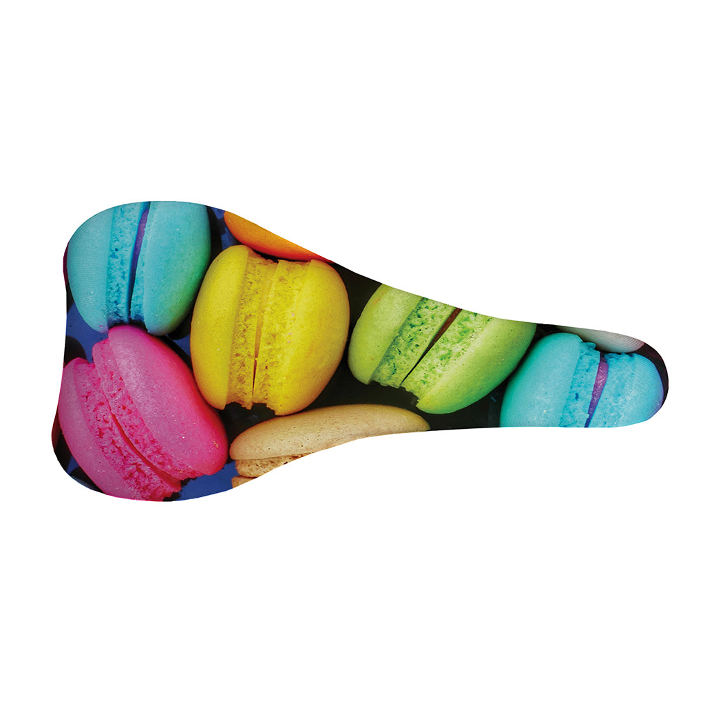 Colorful Macarons Print Bicycle Seat Cover
