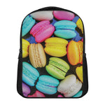 Colorful Macarons Print Casual Backpack