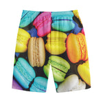 Colorful Macarons Print Cotton Shorts