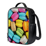 Colorful Macarons Print Crossbody Lunch Bag