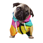Colorful Macarons Print Dog Zip Up Hoodie