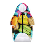 Colorful Macarons Print Dog Zip Up Hoodie