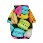 Colorful Macarons Print Dog Zip Up Hoodie