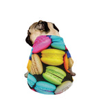Colorful Macarons Print Dog Zip Up Jacket