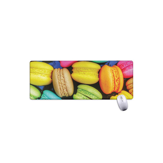 Colorful Macarons Print Extended Mouse Pad
