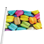 Colorful Macarons Print Flag