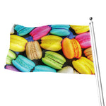 Colorful Macarons Print Flag