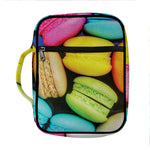 Colorful Macarons Print Front Pocket Bible Bag