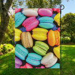 Colorful Macarons Print Garden Flag