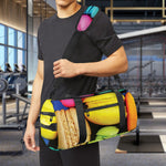 Colorful Macarons Print Gym Bag