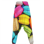 Colorful Macarons Print Hammer Pants