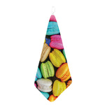 Colorful Macarons Print Hand Towel