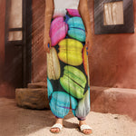 Colorful Macarons Print Harem Pants