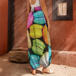 Colorful Macarons Print Harem Pants