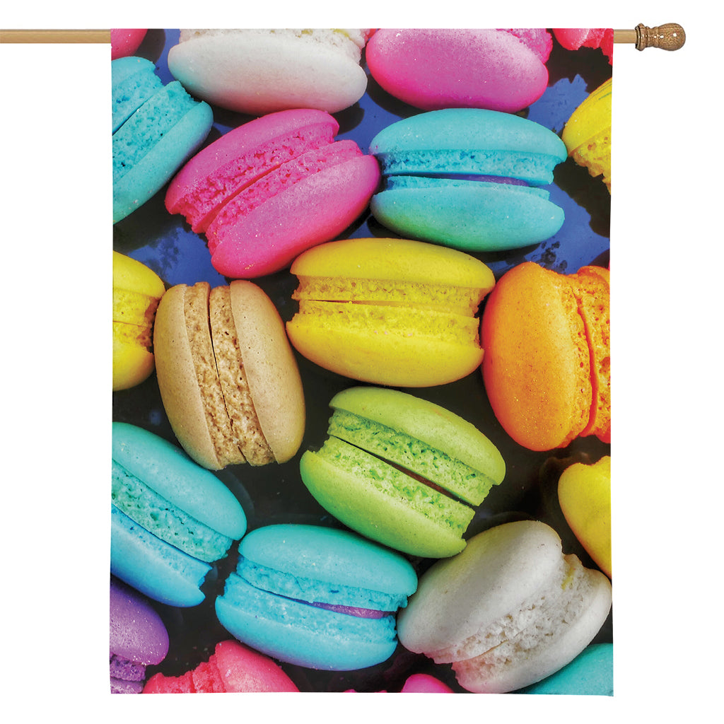 Colorful Macarons Print House Flag