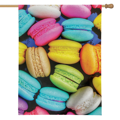 Colorful Macarons Print House Flag