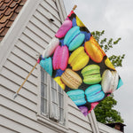 Colorful Macarons Print House Flag