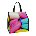 Colorful Macarons Print Insulated Lunch Tote