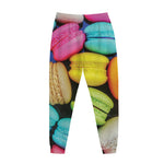 Colorful Macarons Print Jogger Pants