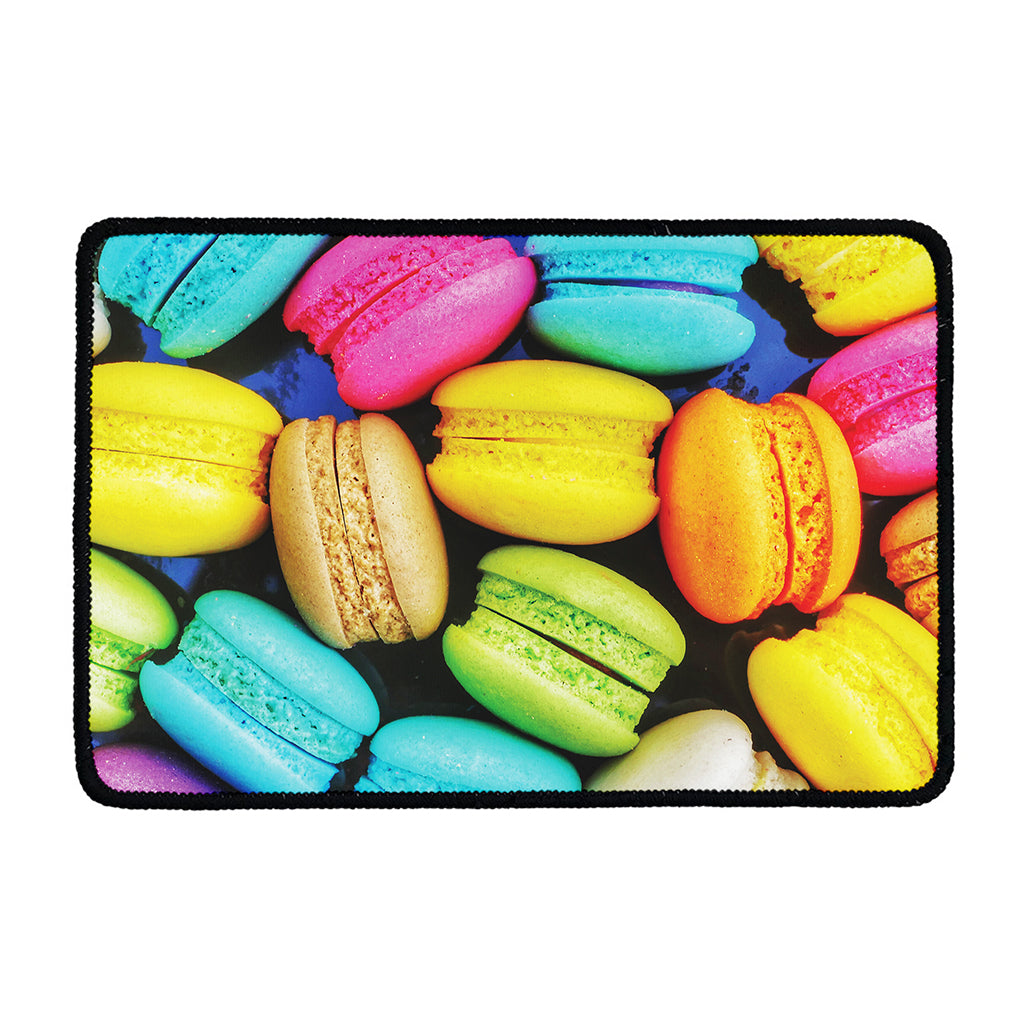 Colorful Macarons Print Kitchen Mat