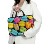 Colorful Macarons Print Laptop Sleeve With Handle