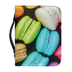 Colorful Macarons Print Leather Bible Cover